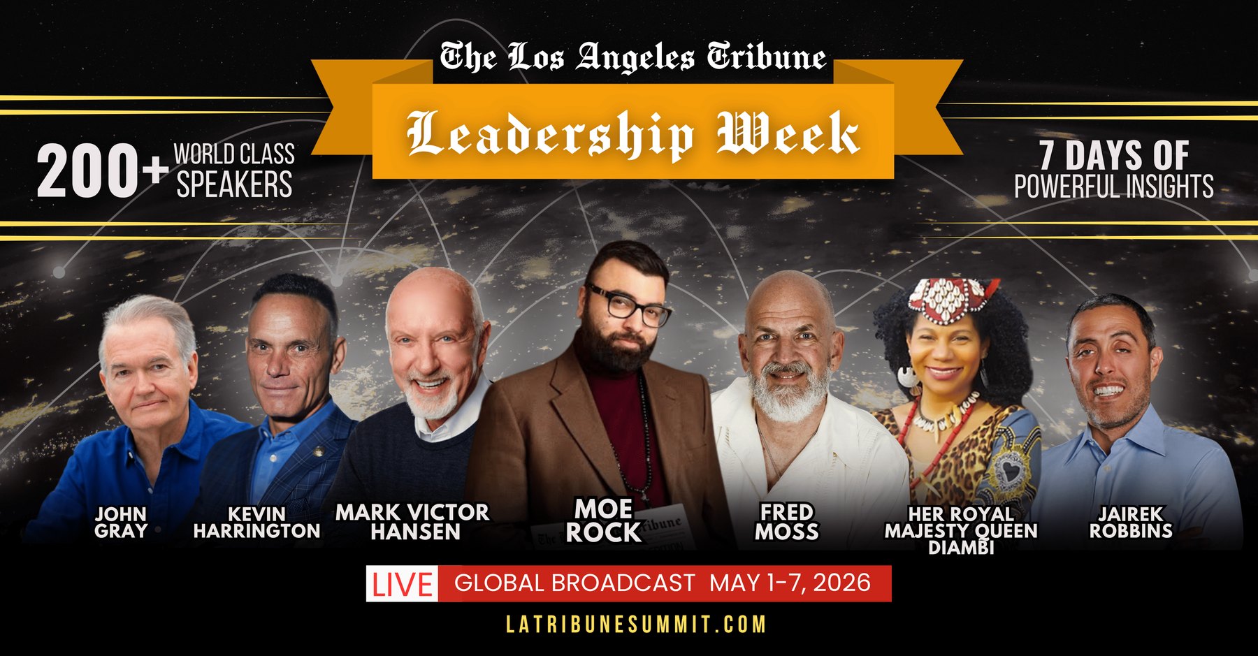 Dr. Fred Moss featured at The Los Angeles Tribune Leadership Week 2026 among 200-plus world-class speakers
